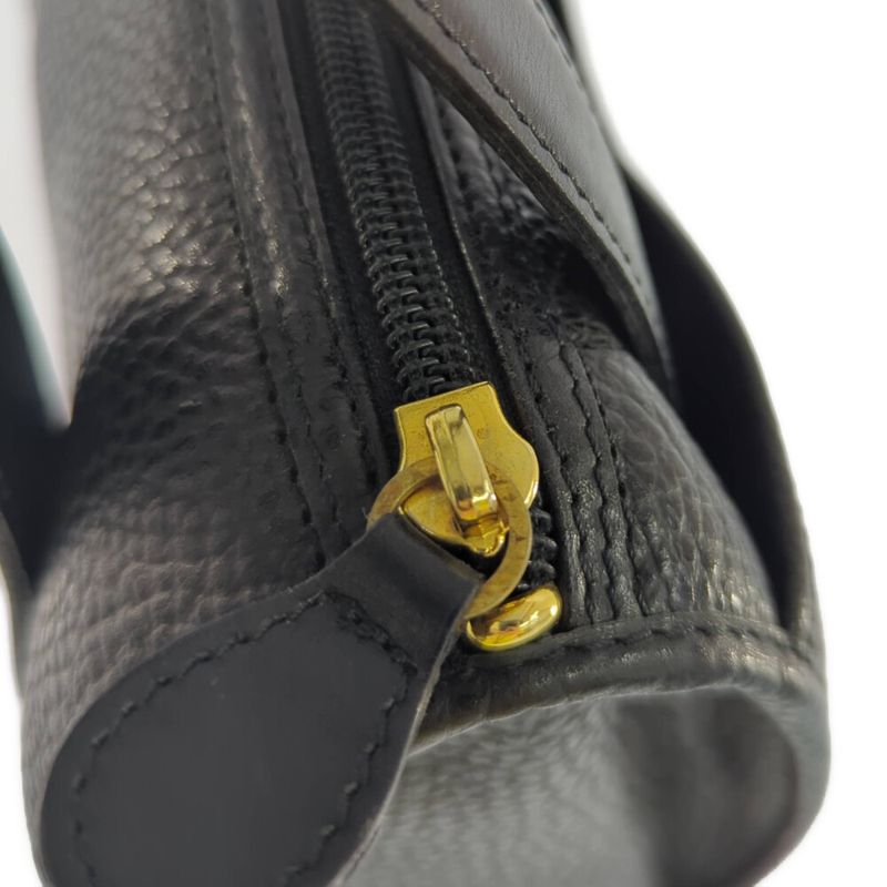 Christian DIOR Leather Mini Handbag / Black / Next Day Delivery Available []B