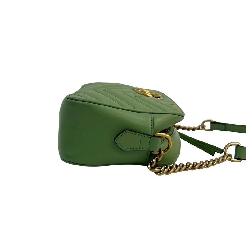 Gucci Ggmarmont Quilted Leather Chain Shoulder Bag Pochette