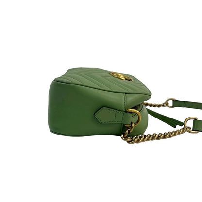 Gucci Ggmarmont Quilted Leather Chain Shoulder Bag Pochette