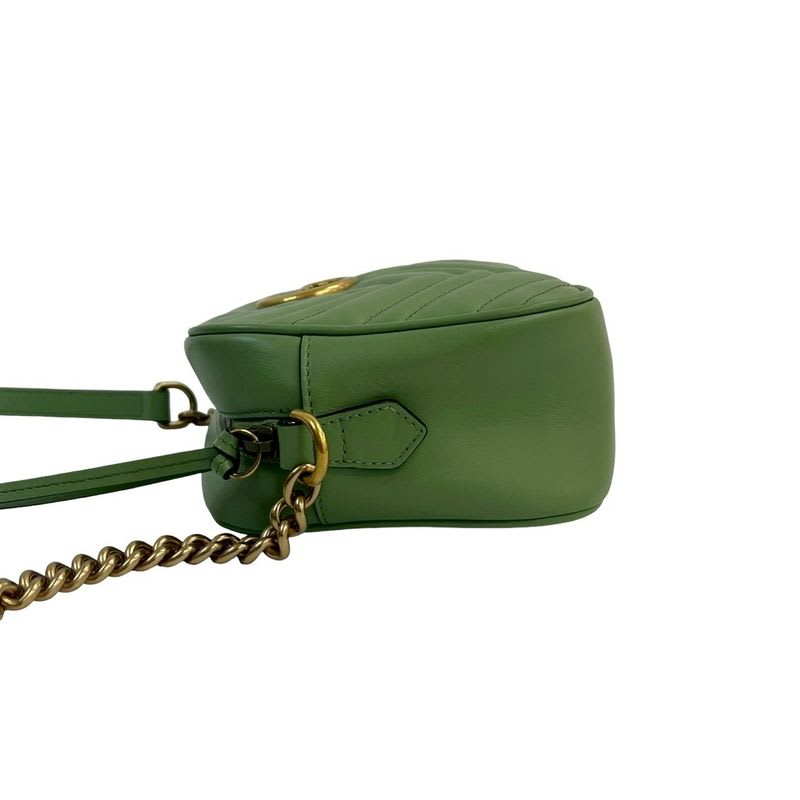 Gucci Ggmarmont Quilted Leather Chain Shoulder Bag Pochette