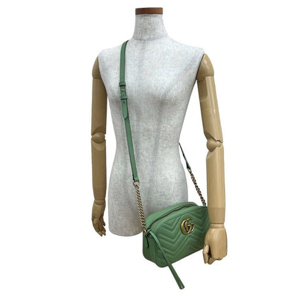 Gucci Ggmarmont Quilted Leather Chain Shoulder Bag Pochette
