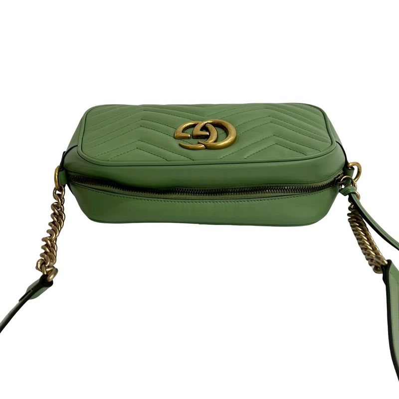Gucci Ggmarmont Quilted Leather Chain Shoulder Bag Pochette