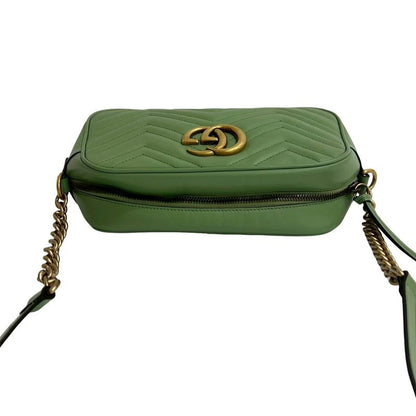 Gucci Ggmarmont Quilted Leather Chain Shoulder Bag Pochette