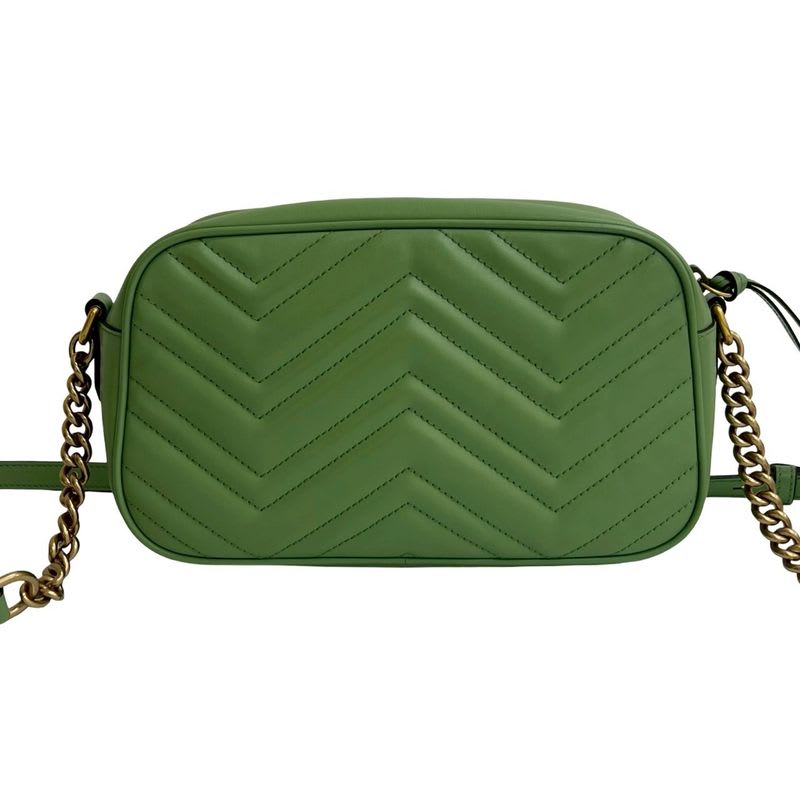 Gucci Ggmarmont Quilted Leather Chain Shoulder Bag Pochette