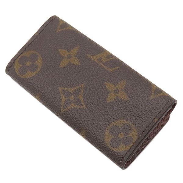 Louis Vuitton Key Case Multicles 4 Monogram Canvas Monogram Gold Hardware Brown