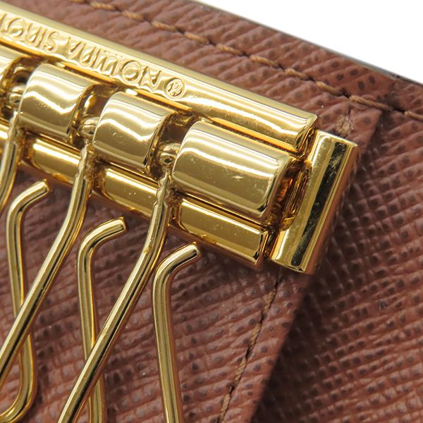 Louis Vuitton Key Case Multicles 4 Monogram Canvas Monogram Gold Hardware Brown