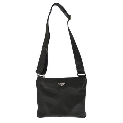 Prada Silver Hardware Crossbody Shoulder Bag / Black / Next Day Delivery