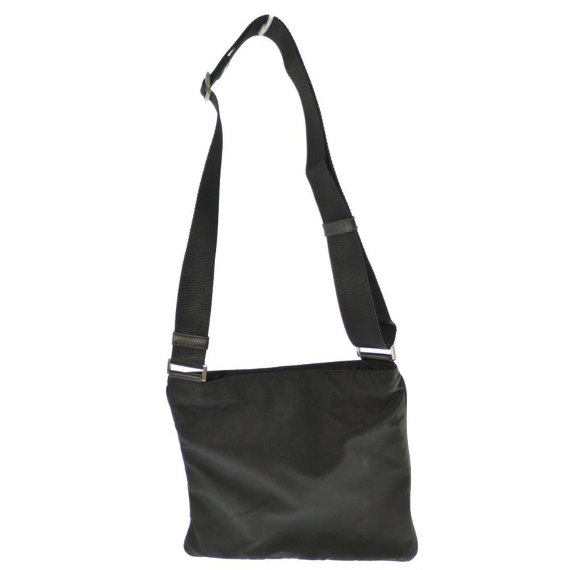 Prada Silver Hardware Crossbody Shoulder Bag / Black / Next Day Delivery