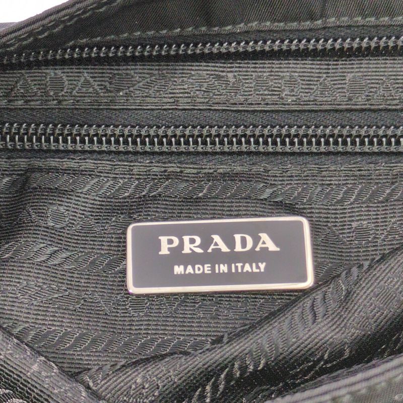 Prada Silver Hardware Crossbody Shoulder Bag / Black / Next Day Delivery