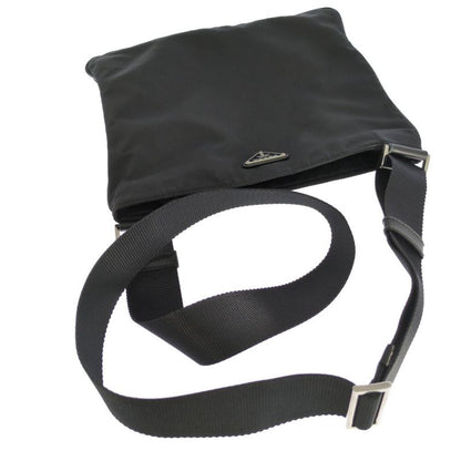 Prada Silver Hardware Crossbody Shoulder Bag / Black / Next Day Delivery