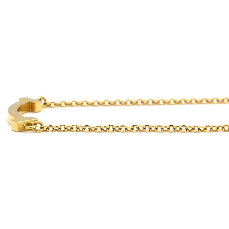 Tiffany & Co Tiffany & Co Necklace T Smile Mini Pendant 18k Yellow Gold Yellow