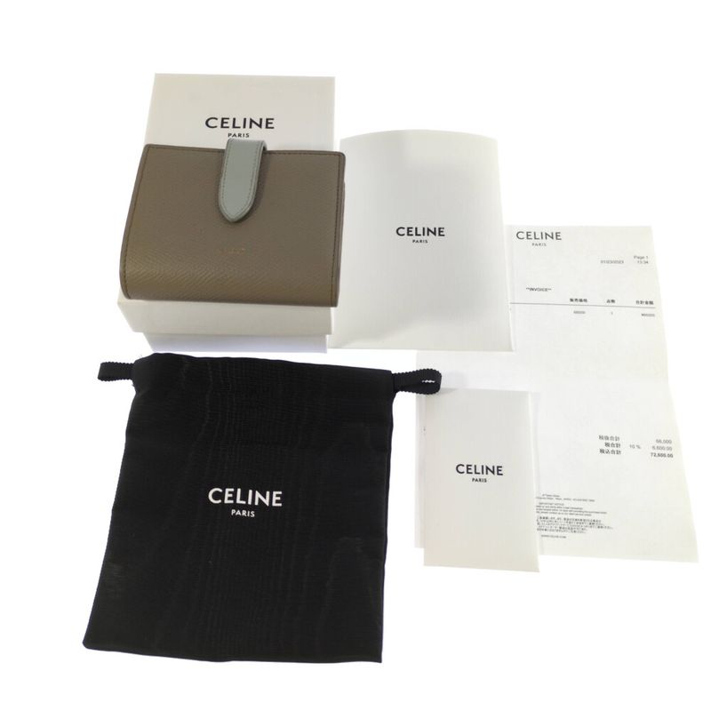 Celine Small Strap Wallet Bifold Wallet / Grey / Next Day Delivery Available