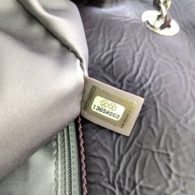 Chanel Coco Mark Wrinkled W Chain Handbag / Bordeaux / Next Day Delivery