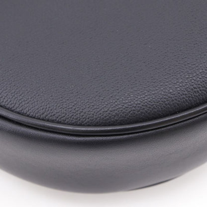 Bvlgari Bulgari Serpenti Ellipse Half Moon 291953 Leather Black Ladies Shoulder