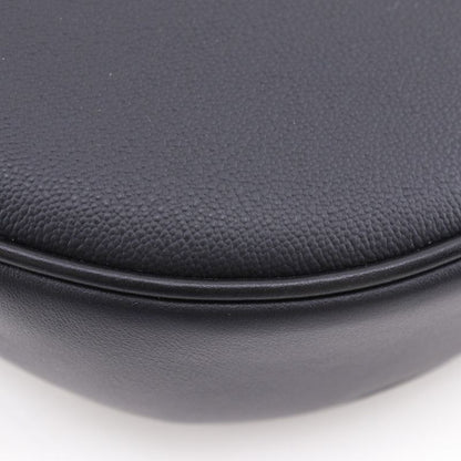 Bvlgari Bulgari Serpenti Ellipse Half Moon 291953 Leather Black Ladies Shoulder