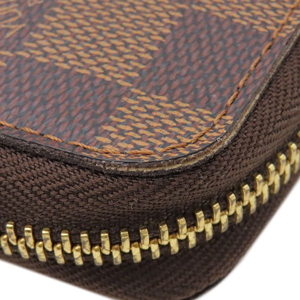 Louis Vuitton Long Wallet Zippy Organizer Damier Canvas Ebène Gold Hardware