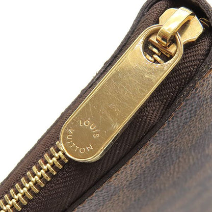 Louis Vuitton Long Wallet Zippy Organizer Damier Canvas Ebène Gold Hardware