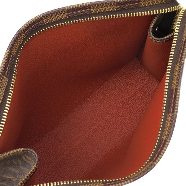 Louis Vuitton Cosmetic Pouch Poche Toilette 19 Damier Canvas Damier Ebene Gold