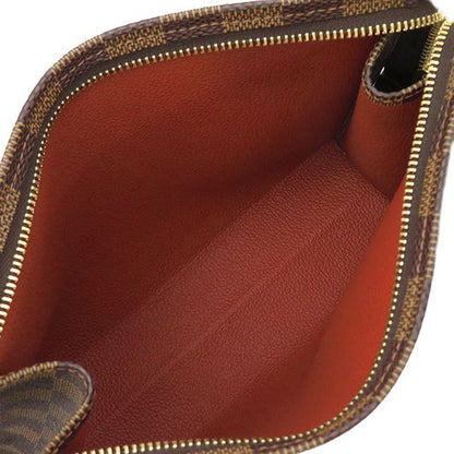 Louis Vuitton Cosmetic Pouch Poche Toilette 19 Damier Canvas Damier Ebene Gold