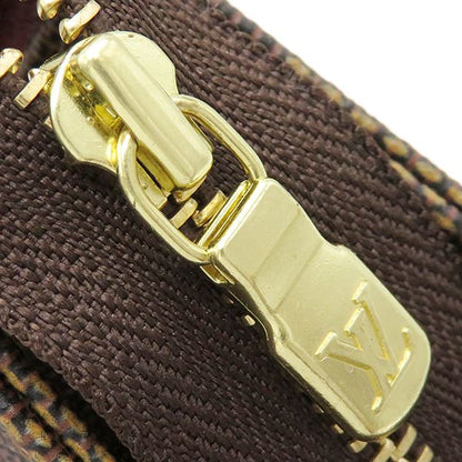 Louis Vuitton Cosmetic Pouch Poche Toilette 19 Damier Canvas Damier Ebene Gold