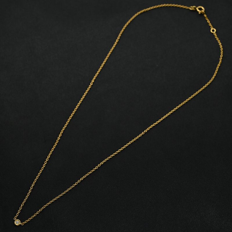 Christian DIOR Mimioui 1P Diamond Necklace And Pendant /18K Yellow Gold/750-2.7g