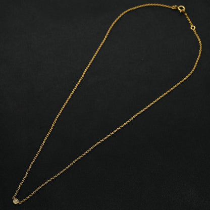 Christian DIOR Mimioui 1P Diamond Necklace And Pendant /18K Yellow Gold/750-2.7g