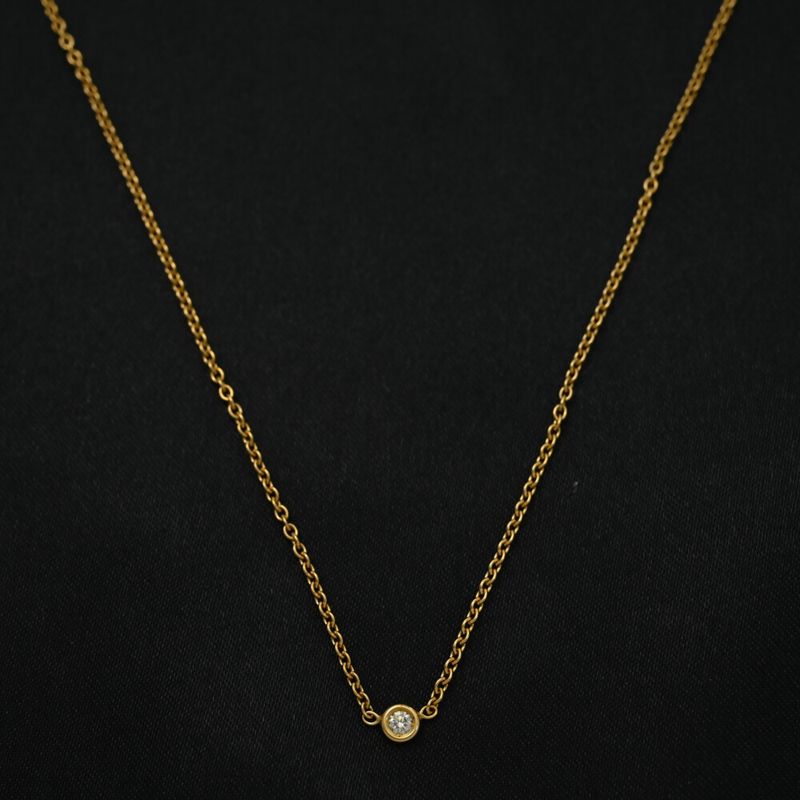 Christian DIOR Mimioui 1P Diamond Necklace And Pendant /18K Yellow Gold/750-2.7g
