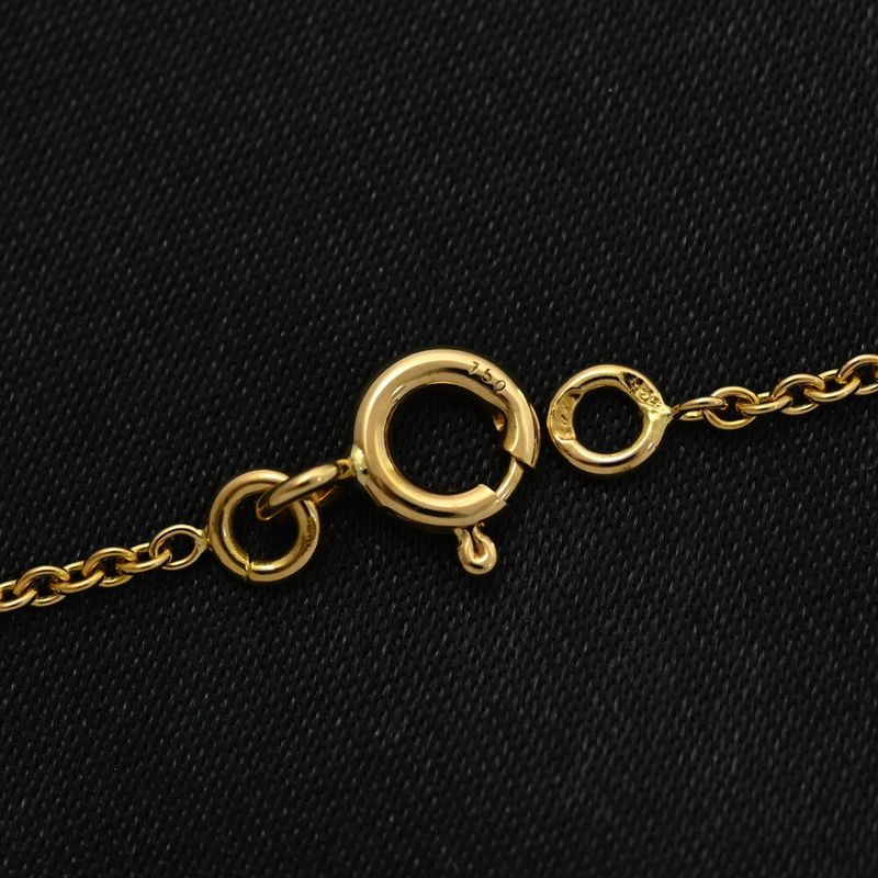 Christian DIOR Mimioui 1P Diamond Necklace And Pendant /18K Yellow Gold/750-2.7g