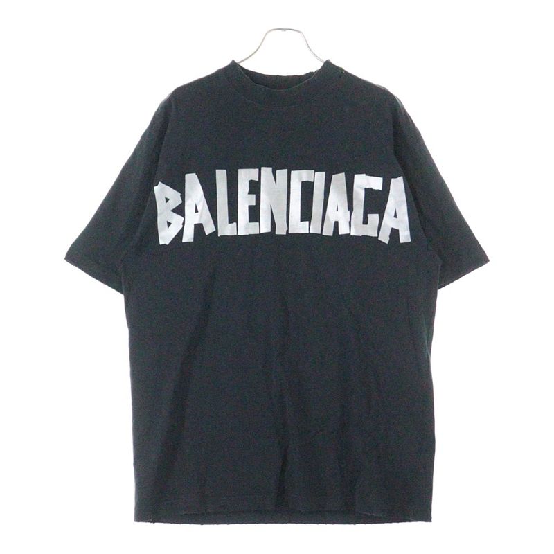 Balenciaga 23SS TAPE TYPE Medium FIT T-shirt Tape Type Logo Crew Neck Short