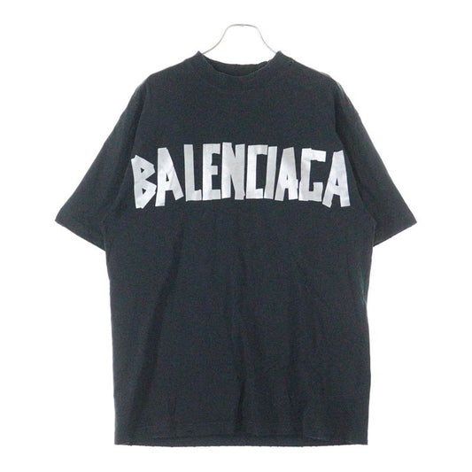 Balenciaga 23SS TAPE TYPE Medium FIT T-shirt Tape Type Logo Crew Neck Short