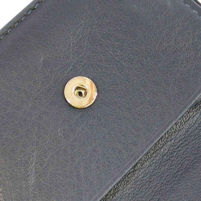 Balenciaga Paper Mini Trifold Wallet / 391446 / Navy / Next Day Delivery A