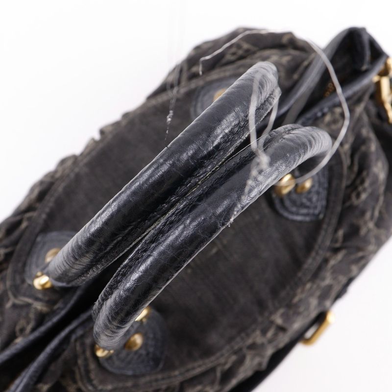 Louis Vuitton Neocavi MM 2WAY Shoulder M95351 Monogram Denim Black Ladies