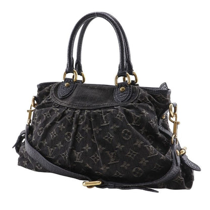 Louis Vuitton Neocavi MM 2WAY Shoulder M95351 Monogram Denim Black Ladies