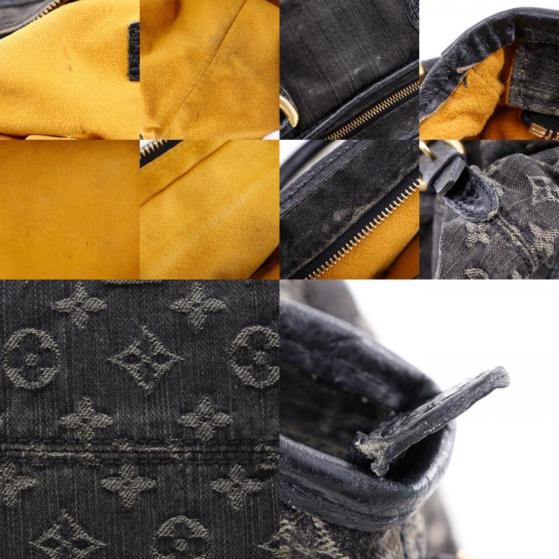 Louis Vuitton Neocavi MM 2WAY Shoulder M95351 Monogram Denim Black Ladies