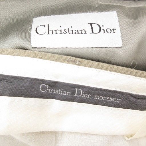Christian DIOR Giovanni Tonella Vintage Single Suit Setup Jacket Pants T50