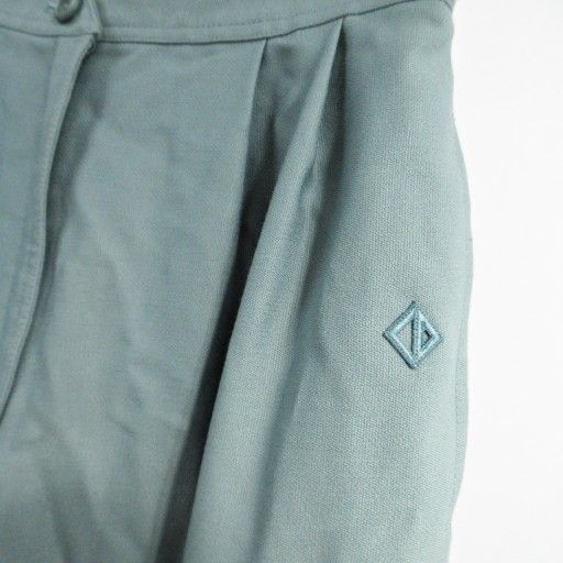 Christian DIOR Sport Vintage Pants Ankle Length Wool L Green Mint 1113