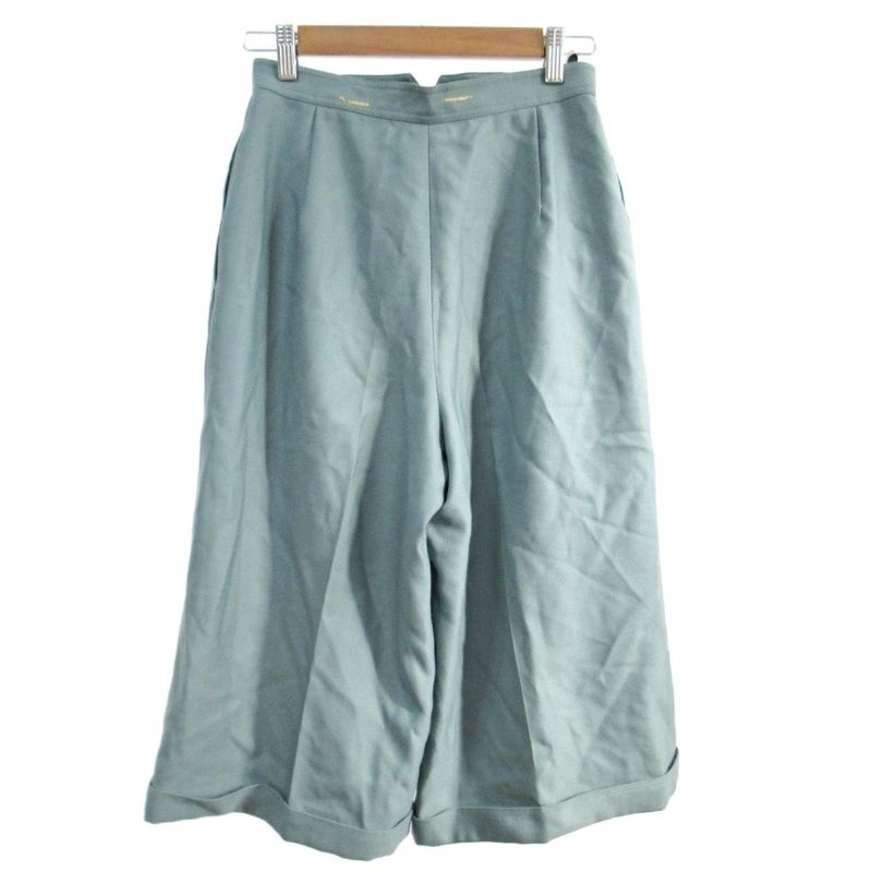 Christian DIOR Sport Vintage Pants Ankle Length Wool L Green Mint 1113