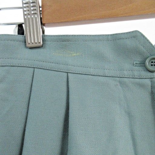Christian DIOR Sport Vintage Pants Ankle Length Wool L Green Mint 1113