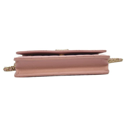 Chanel Lavender Ap3971 Ghardware Caviar Skin Chain Wallet