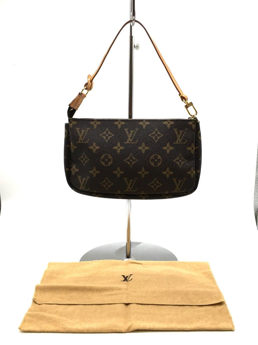 Louis Vuitton Monogram Pochette Accessory Pouch M51980 Brown