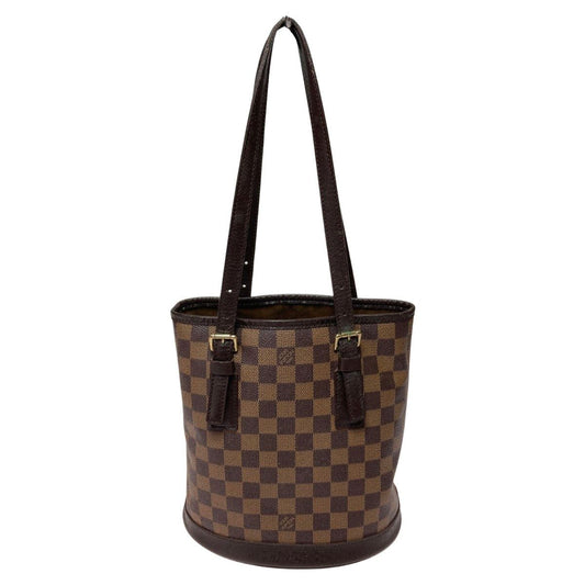 Louis Vuitton Damier Marais Tote Bag Shoulder Bag N42240 Ebene Attached Pouch