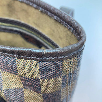 Louis Vuitton Damier Marais Tote Bag Shoulder Bag N42240 Ebene Attached Pouch