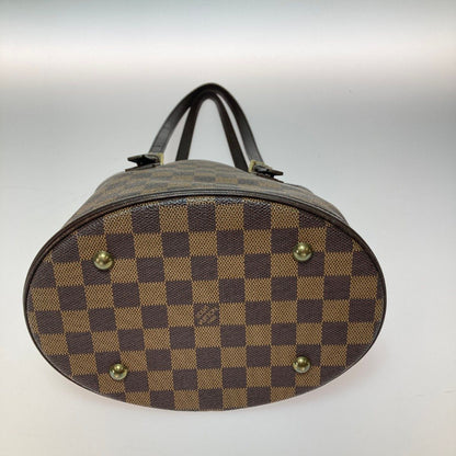 Louis Vuitton Damier Marais Tote Bag Shoulder Bag N42240 Ebene Attached Pouch