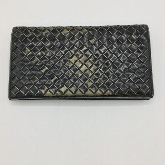 Bottega Veneta Intrecciato Enamel Long Wallet B024971200 Corner Scuff