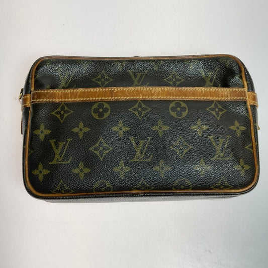 Louis Vuitton Monogram Compiègne 23 Second Bag Clutch Bag M51847 Brown Zip