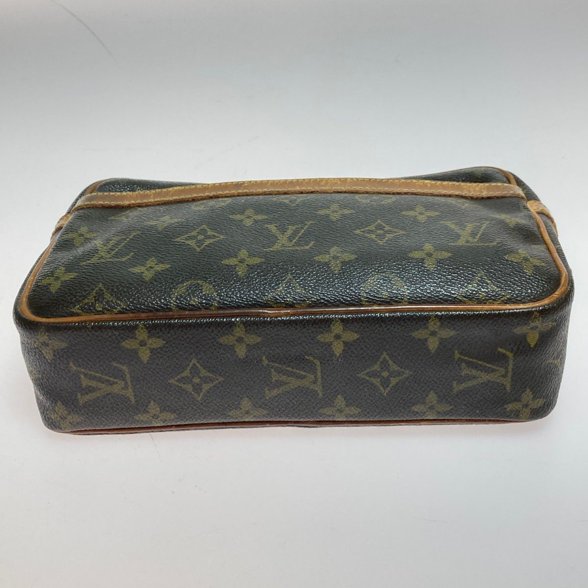 Louis Vuitton Monogram Compiègne 23 Second Bag Clutch Bag M51847 Brown Zip