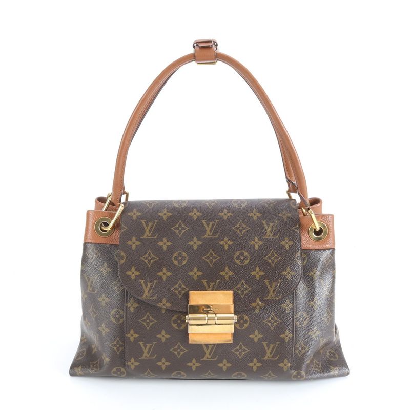Louis Vuitton Monogram Olympe M40580 Leather Tote Bag Shoulder Hand Gold