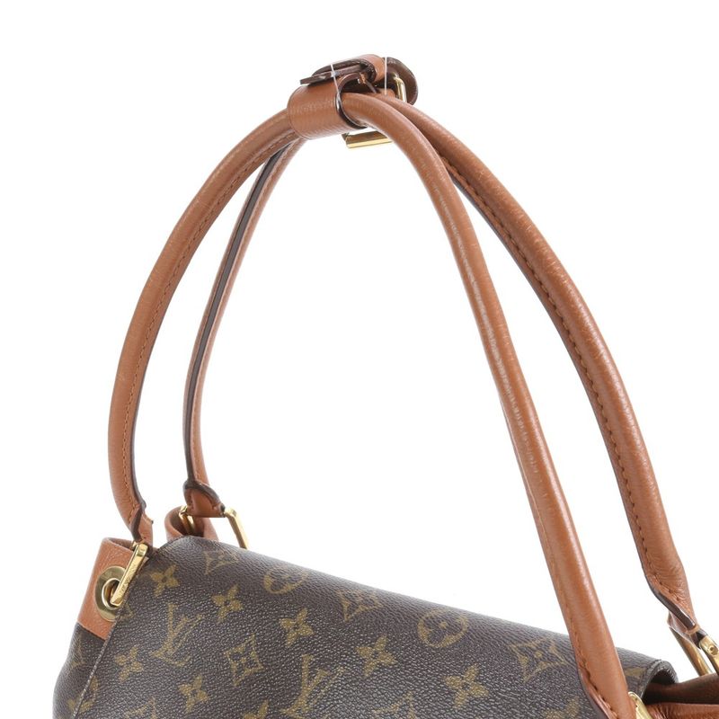 Louis Vuitton Monogram Olympe M40580 Leather Tote Bag Shoulder Hand Gold
