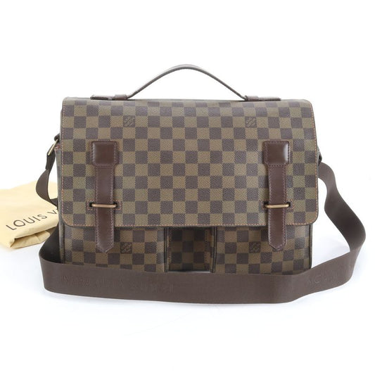 Louis Vuitton Damier Broadway N42270 Leather 2WAY Business Bag Crossbody