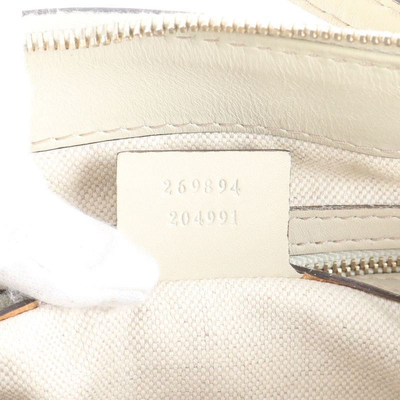 Gucci GG Canvas Mayfair 269894 Leather Tote Bag Hand Gold Hardware Women's CRR